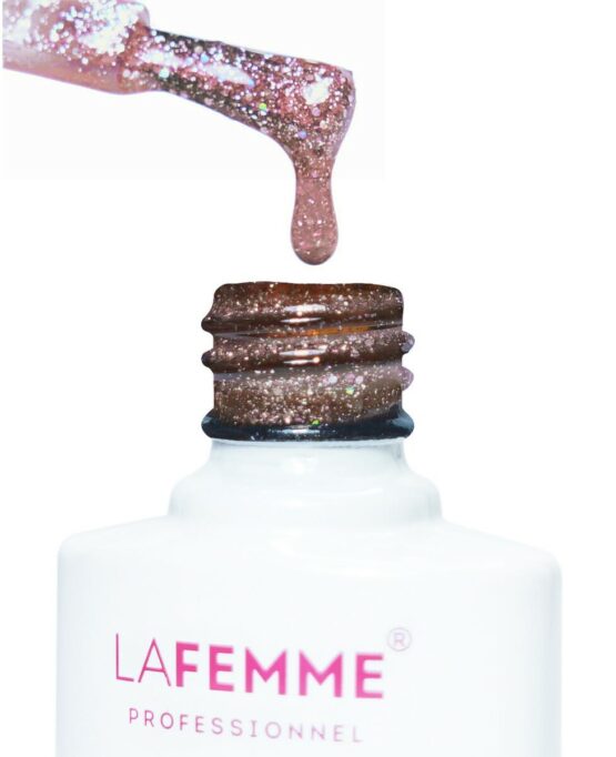 colore unghie viola trasparente multiglitter