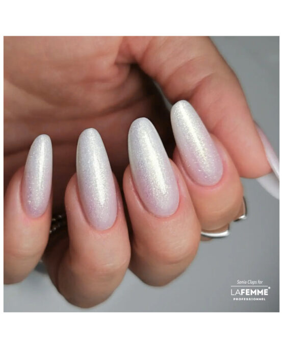 semipermanente bianco glitter