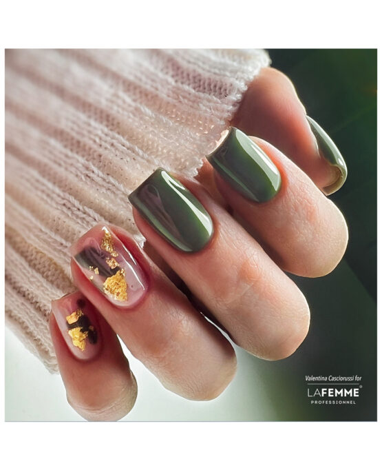 semipermanente verde militare h192 foglia oro