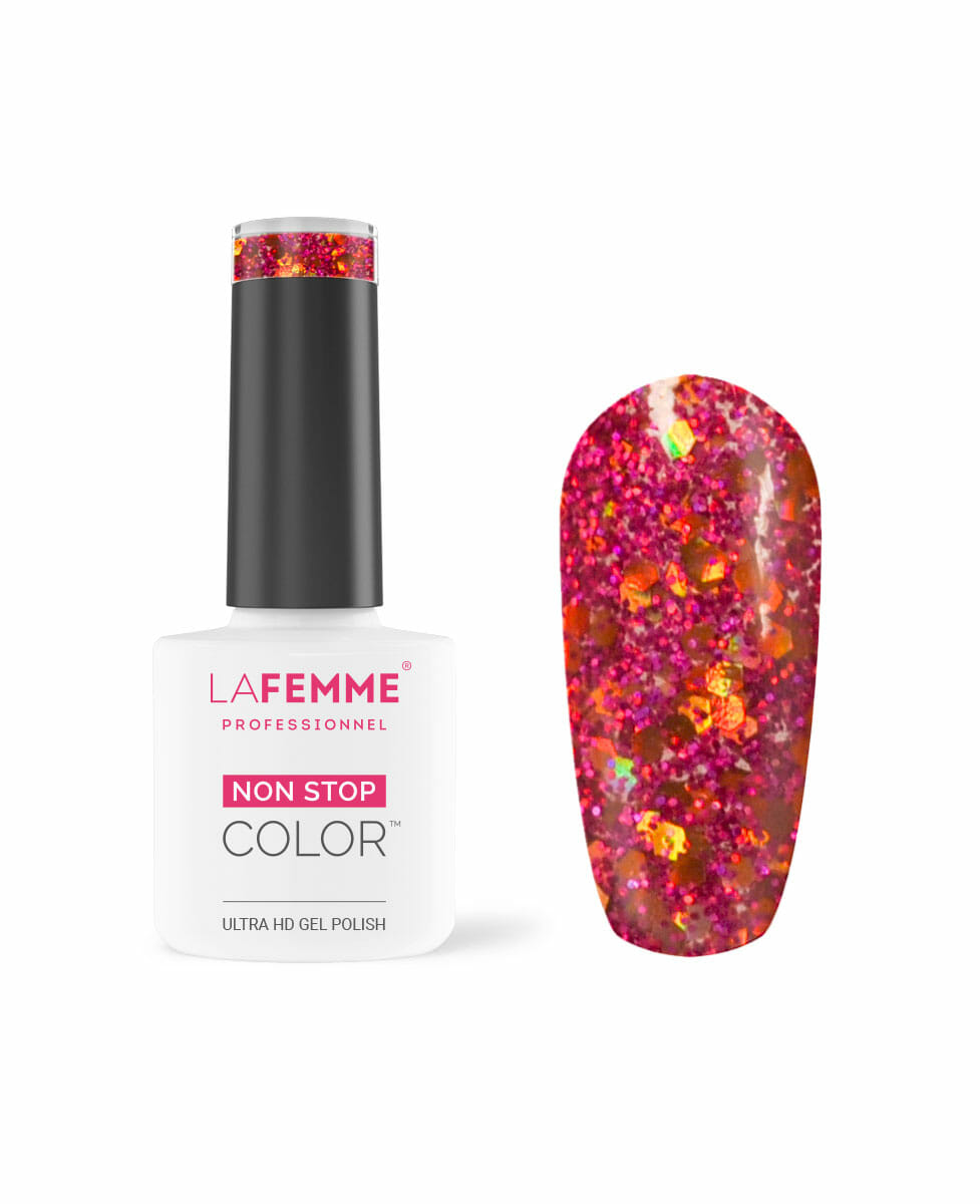 smalto glitter magenta