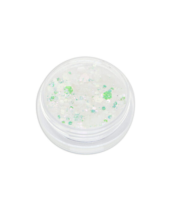 Glitter Iridescenti Nail Art bianco riflesso rosa