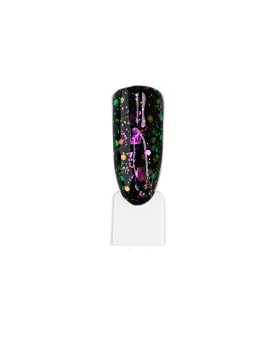 Glitter Iridescenti Nail Art bianco riflesso rosa/verde