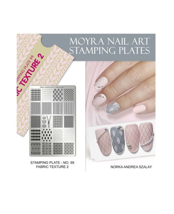 nail art unghie moyra fabric texture 2