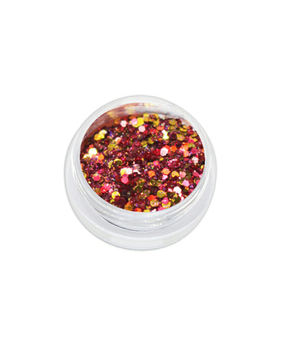 Coriandoli glitter - rosso oro