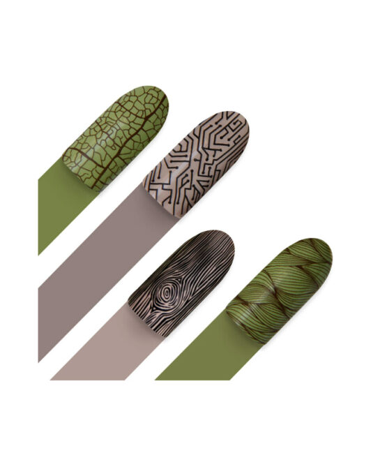 nail unghie disegni labirinto stamping No07_Labyrinth