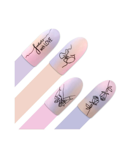 Nail Art Disegni Stilizzati Piastra Moyra 102