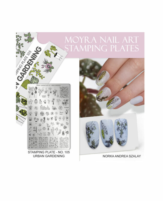 Nail Art Cactus Piastra Stamping 105