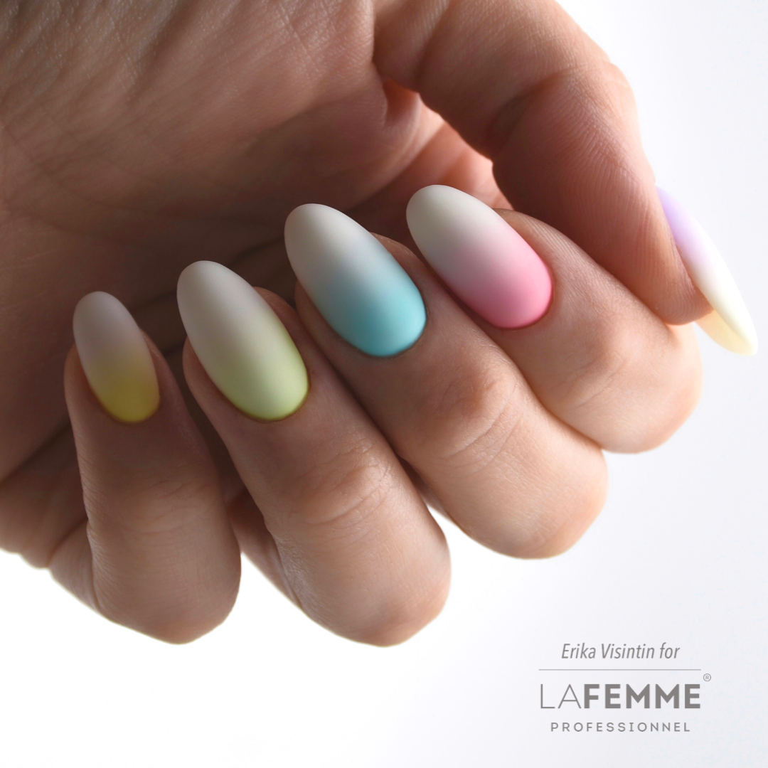 Nail Art Ombre Unghie Pastello Sfumate