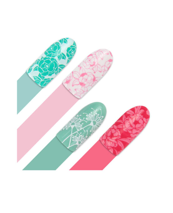 Nail Art con Fiori Giapponesi Piastra 95 Moyra