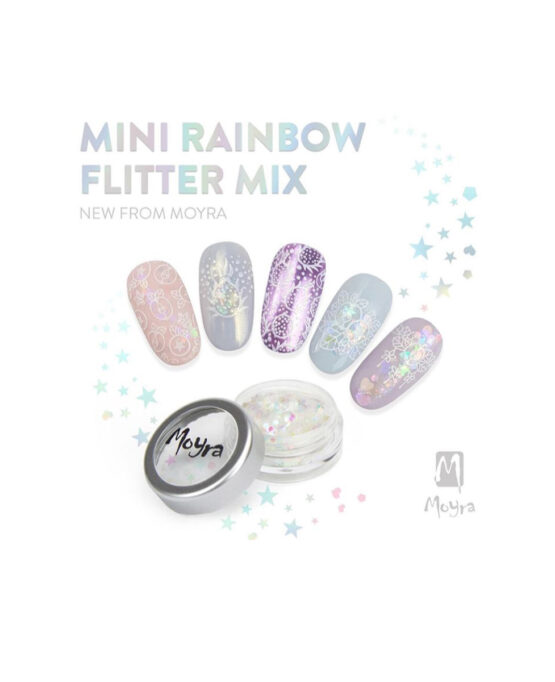 mini rainbow flitter mix
