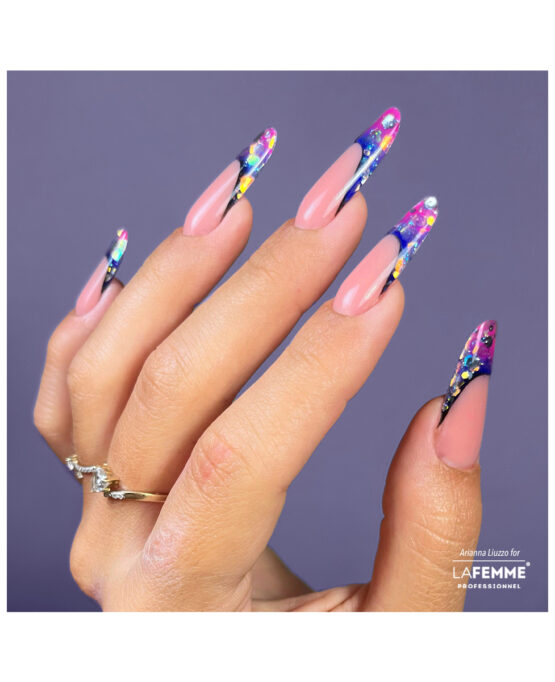 Unghie Muretto con glitter