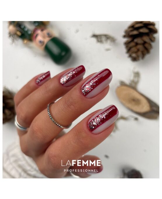 Unghie Natale Rosse