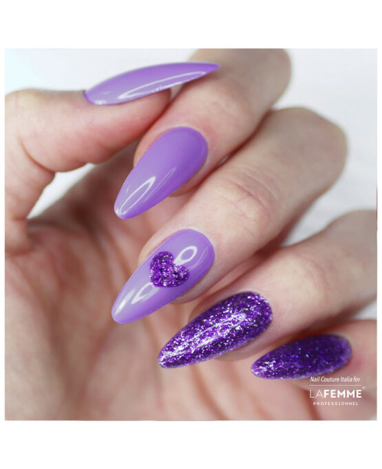 h290 semipermanente viola glitter