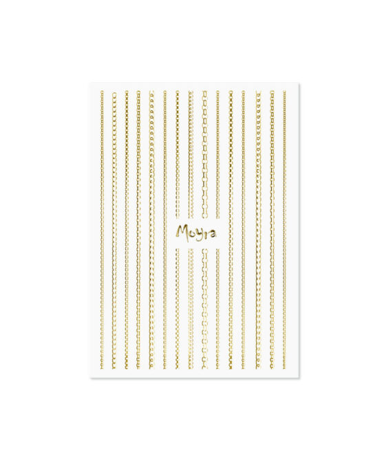 Strisce adesive per decorazione unghie oro