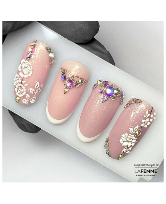 Sticker 3d White flower
