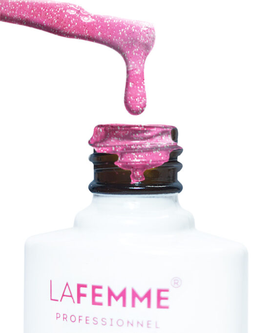 Unghie San Valentino - Semipermanente Rosa Glitter senza Hema