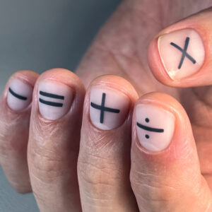 Nail Art Maschili Minimal