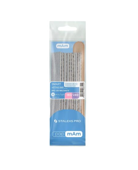 Ricambi papmAm Lima Soft Base Dritta 180grit (5pz) e 240grit (5pz) Staleks + 2 Basi in Legno - SMART 22 DFC-20-180-240-5