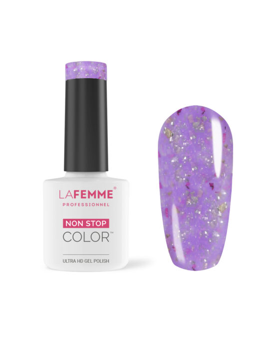 Smalto Semipermanente Unghie Flakes Lilla Z035 - Lillipop Love