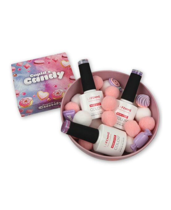 Smalti Semipermanenti lattiginos Cupid's Candy Rosa Bianco Lilla